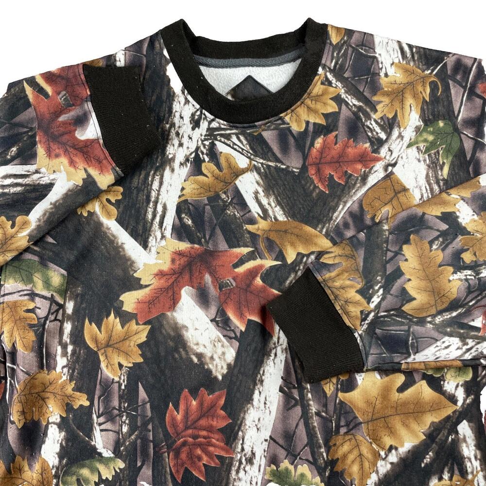 Vintage Prestige Master Sportsman Camo Crew Neck Sweatshirt Sweater Men's Medium